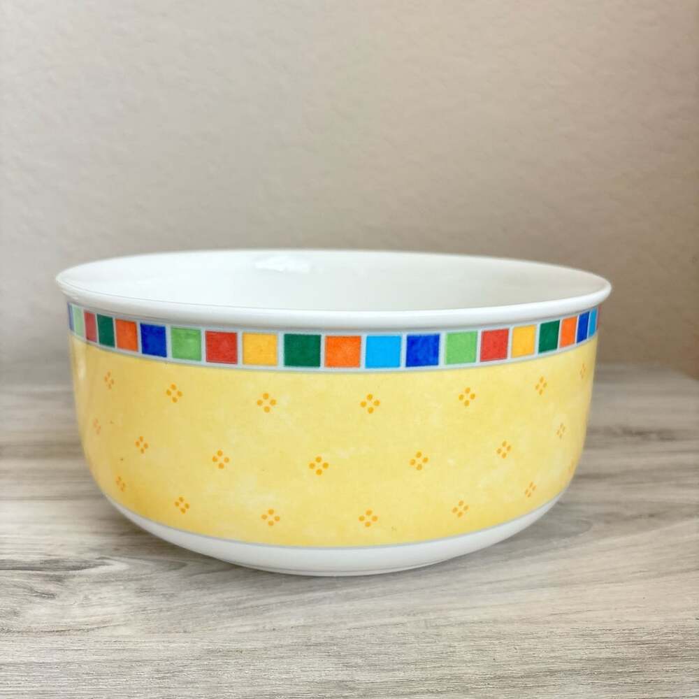 Villeroy & Boch Twist Alea Limone Vegetable Serving Bowl Yellow Fine China 8”